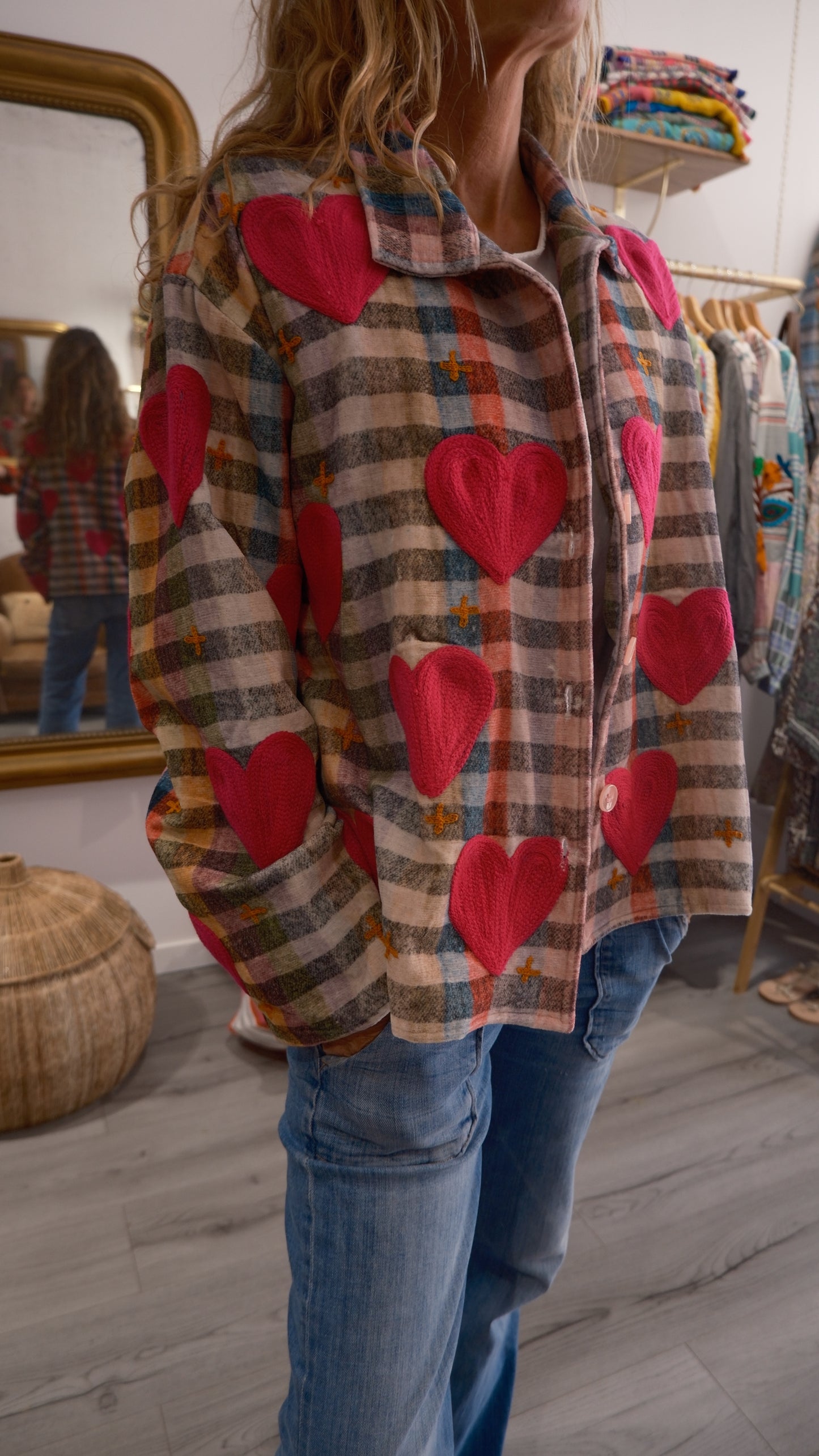 VESTE PINK HEART