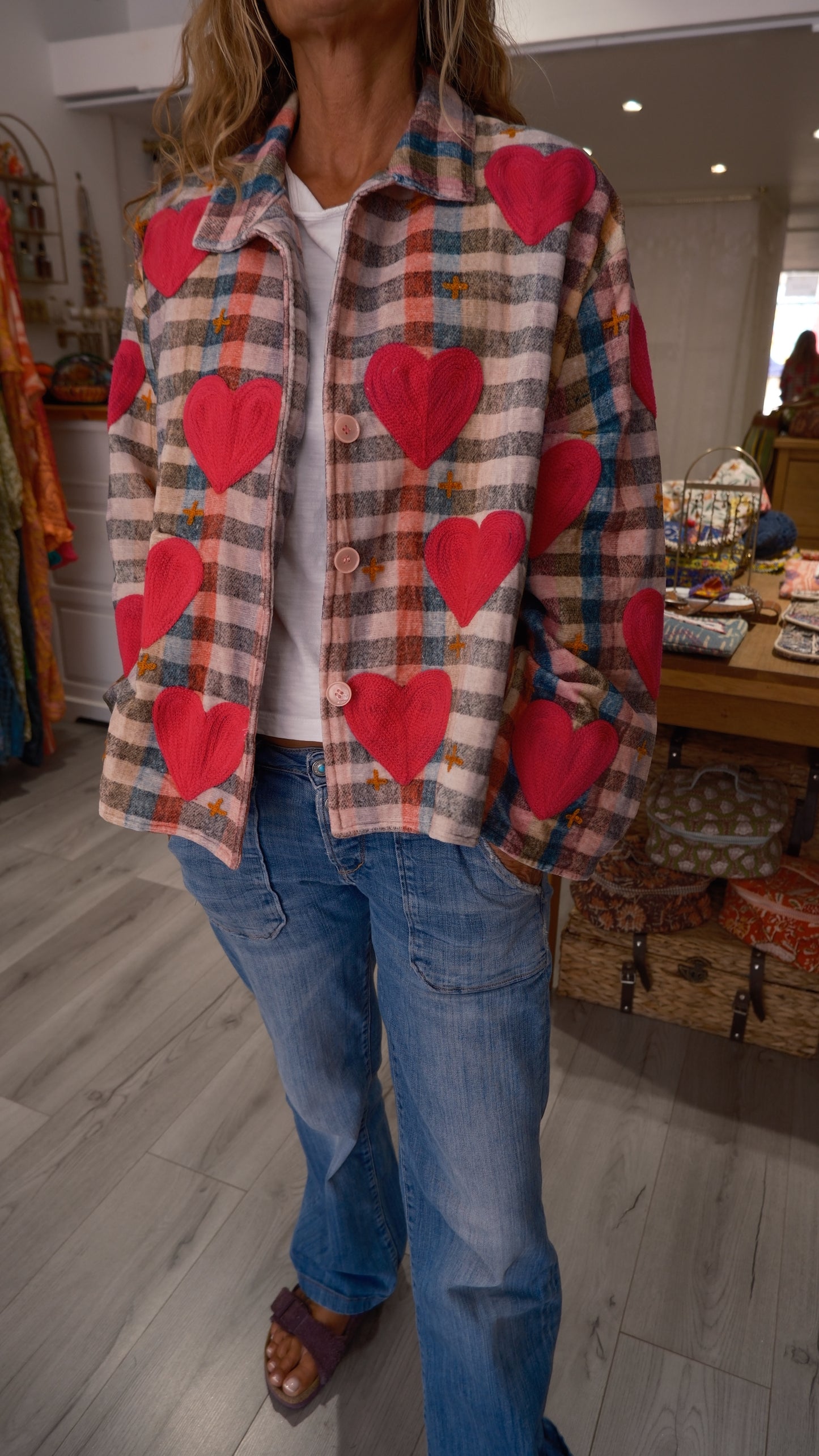 VESTE PINK HEART