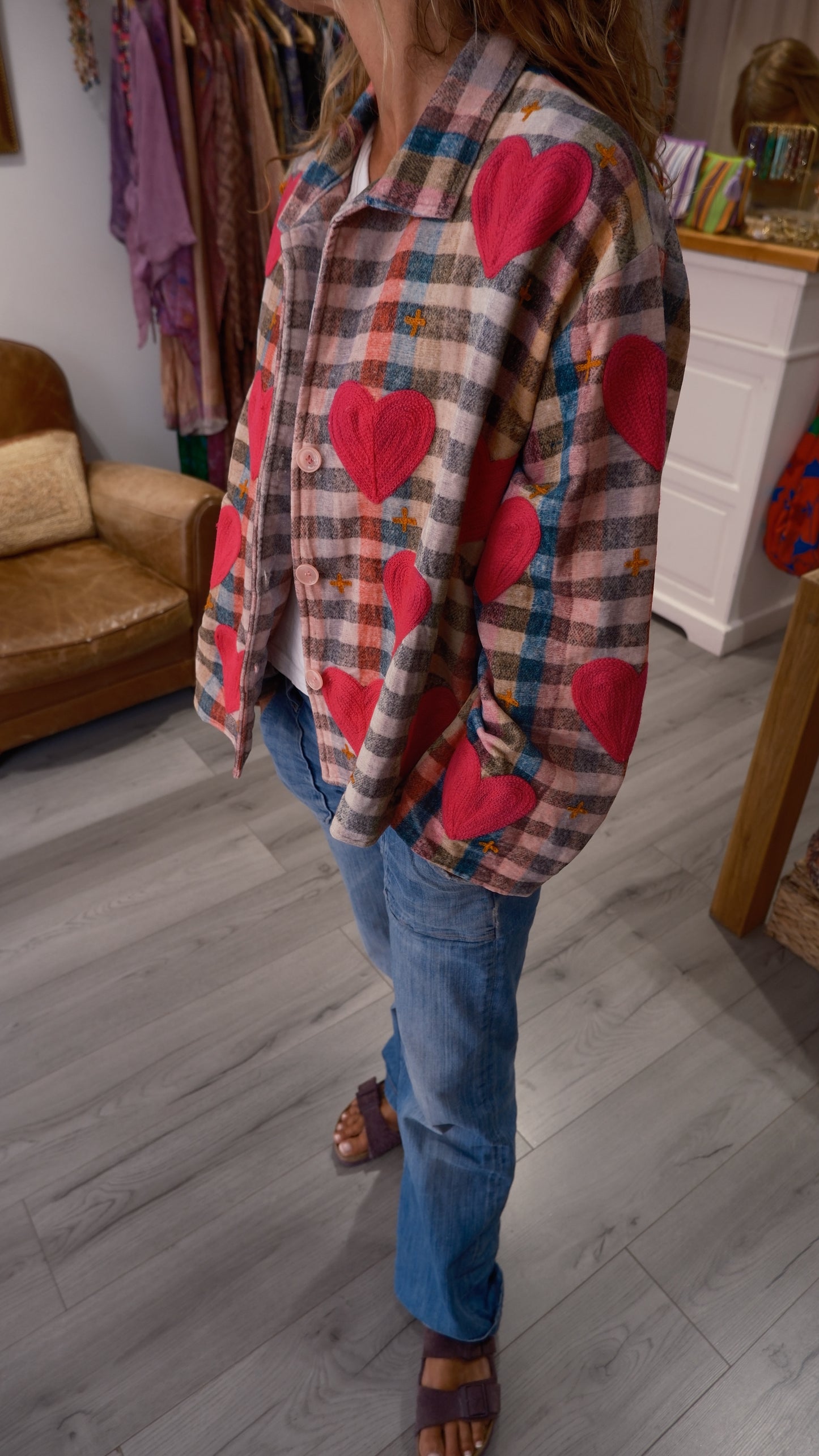 VESTE PINK HEART