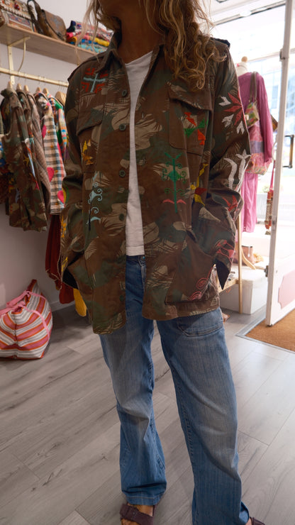 VESTE MILITAIRE BRODEE