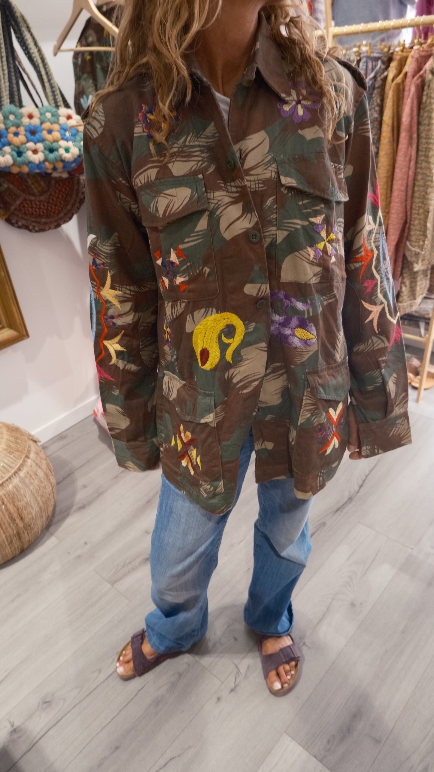 VESTE MILITAIRE BRODEE 4