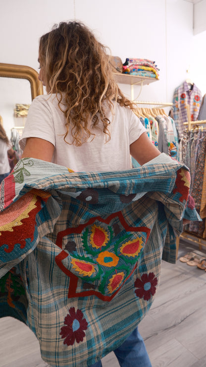 VESTE KANTHA BRODEE GREEN