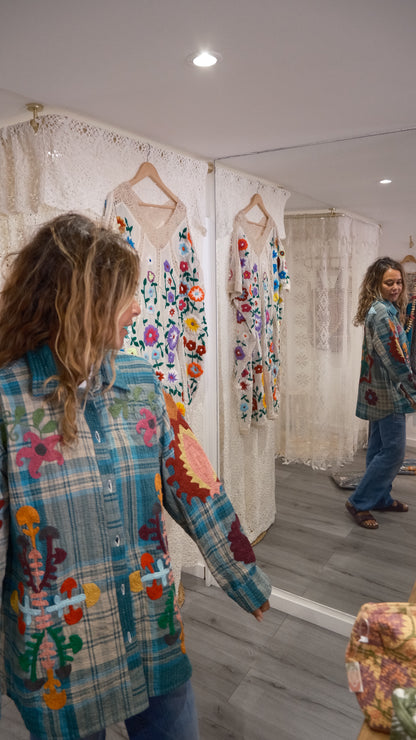 VESTE KANTHA BRODEE GREEN