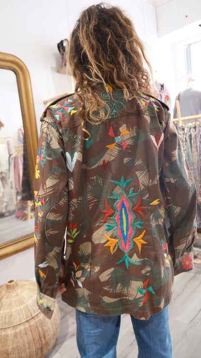 VESTE MILITAIRE BRODEE 3