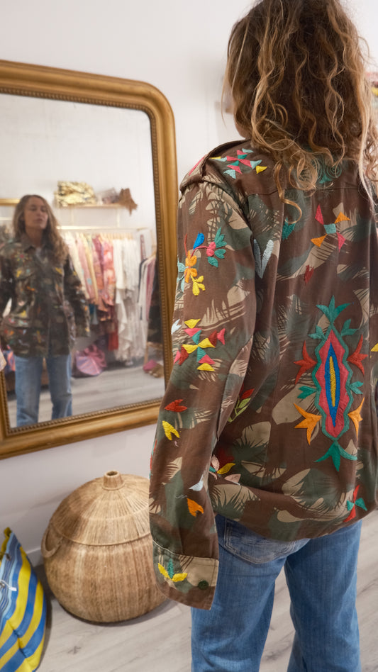VESTE MILITAIRE BRODEE 3