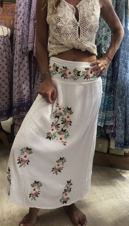 Agate Skirt Embroidered